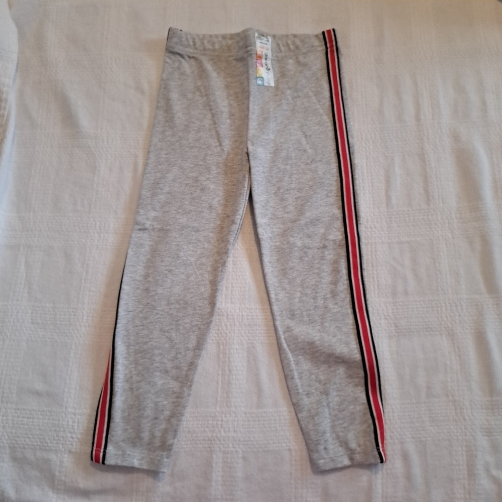 Garanimals girls size 4T gray with stripe down the leg, New